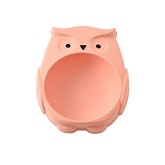 Owl Cat Feeder Bowl Plastic Pet Feeding Supplies