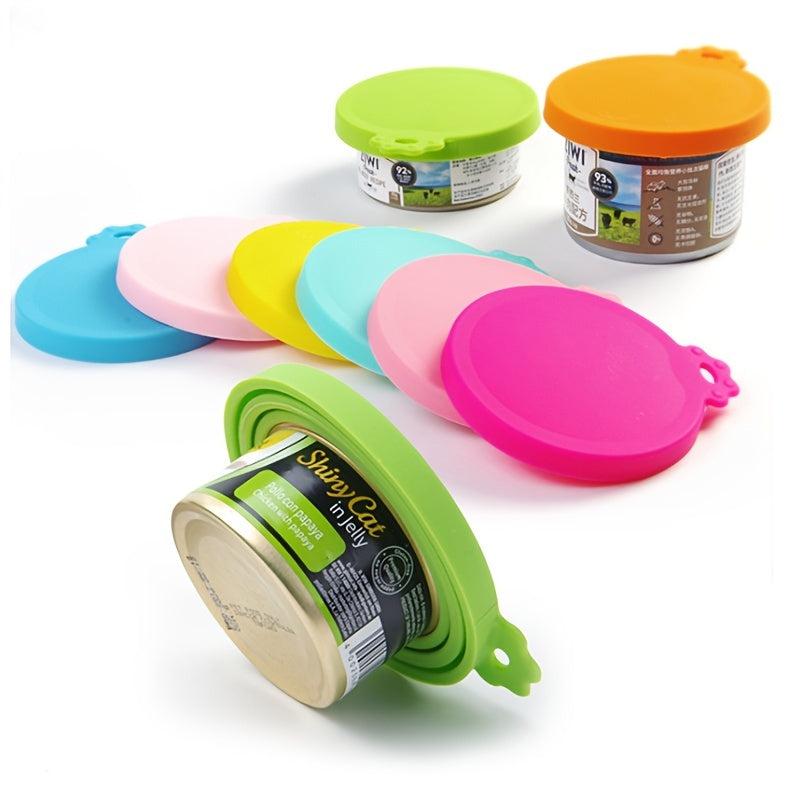 1pc Silicone Pet Canned Lid 3 in 1 Sealed Pet Food Can Lids