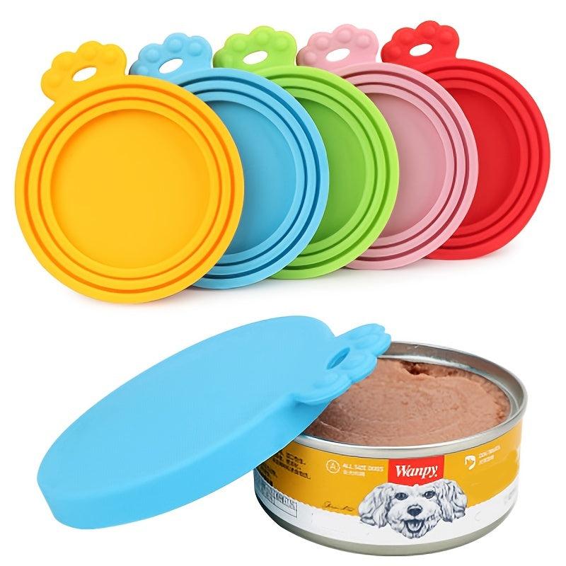 1pc Silicone Pet Canned Lid 3 in 1 Sealed Pet Food Can Lids