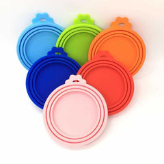 1pc Silicone Pet Canned Lid 3 in 1 Sealed Pet Food Can Lids