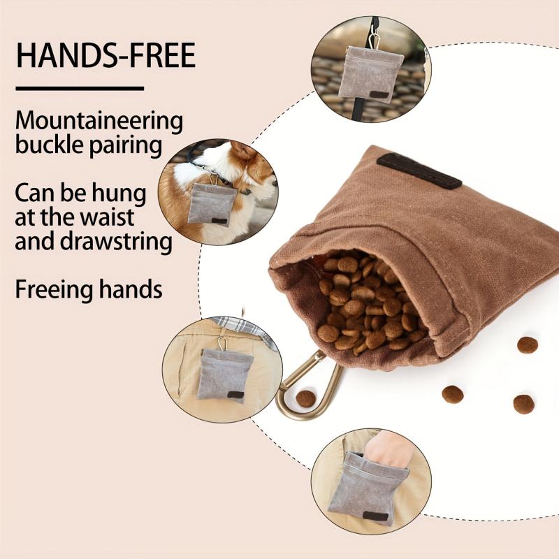 Dog Treat Pouch Portable Waterproof Puppy Dog Training Treat Bag