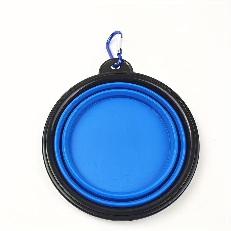 Portable Folding Dog Bowl for Outdoor Travel - Pet Water and Food Bowl