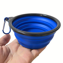 Portable Folding Dog Bowl for Outdoor Travel - Pet Water and Food Bowl