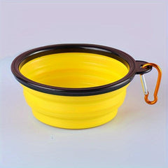 Portable Folding Dog Bowl for Outdoor Travel - Pet Water and Food Bowl