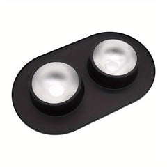Anti-Skid Pet Double Bowl with Silicone Mat