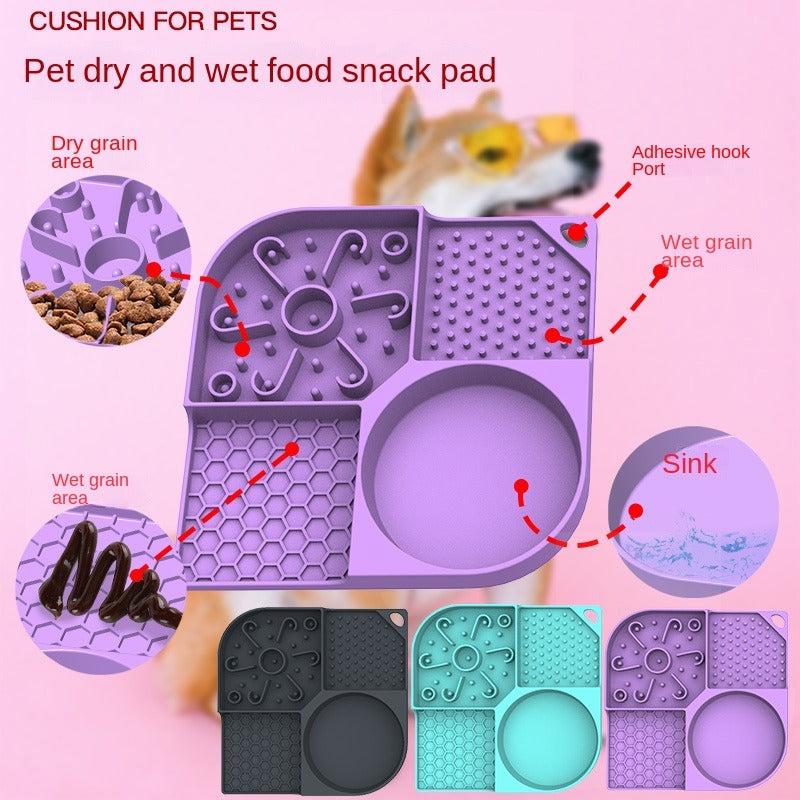 Multifunctional Cat Feeding Mat Slow Feeder Cat Treat Mat