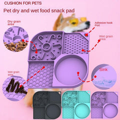 Multifunctional Cat Feeding Mat Slow Feeder Cat Treat Mat