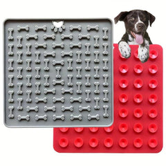 Slow Feeder Dog Food Mat Silicone with Suction Cups