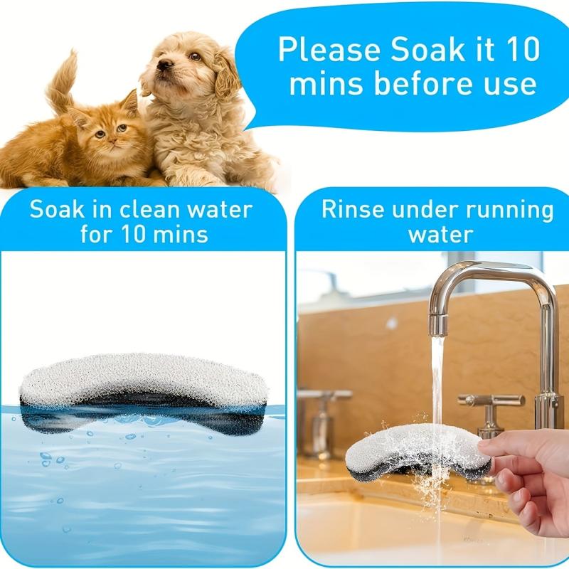 8pcs Cat Water Fountain Replacement Filters for WF050 & WF100