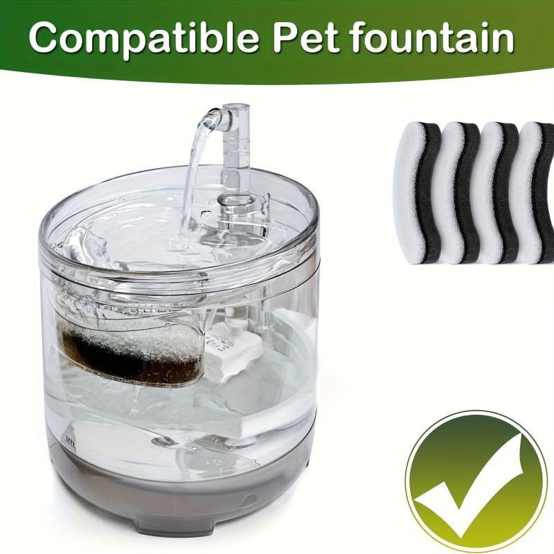 8pcs Cat Water Fountain Replacement Filters for WF050 & WF100