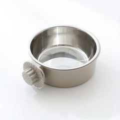 Hanging Dog Bowl 2 In 1 Stainless Steel Food Water Pet Feeder