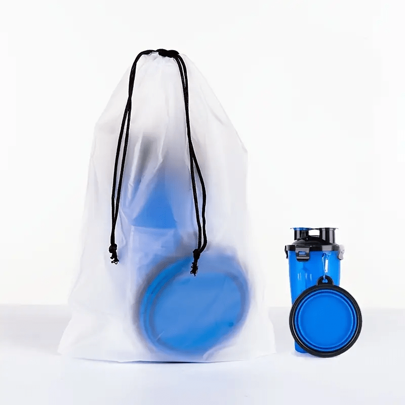 Portable Pet Water Bottle and Food Container with Bowls for Dogs and Cats