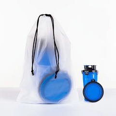 Portable Pet Water Bottle and Food Container with Bowls for Dogs and Cats