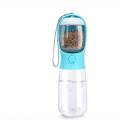 Portable Dog Water Bottle with Food Container 2 in 1