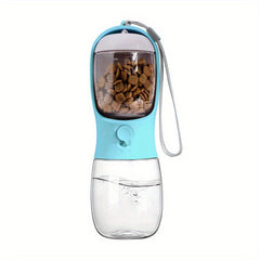 Portable Dog Water Bottle with Food Container 2 in 1