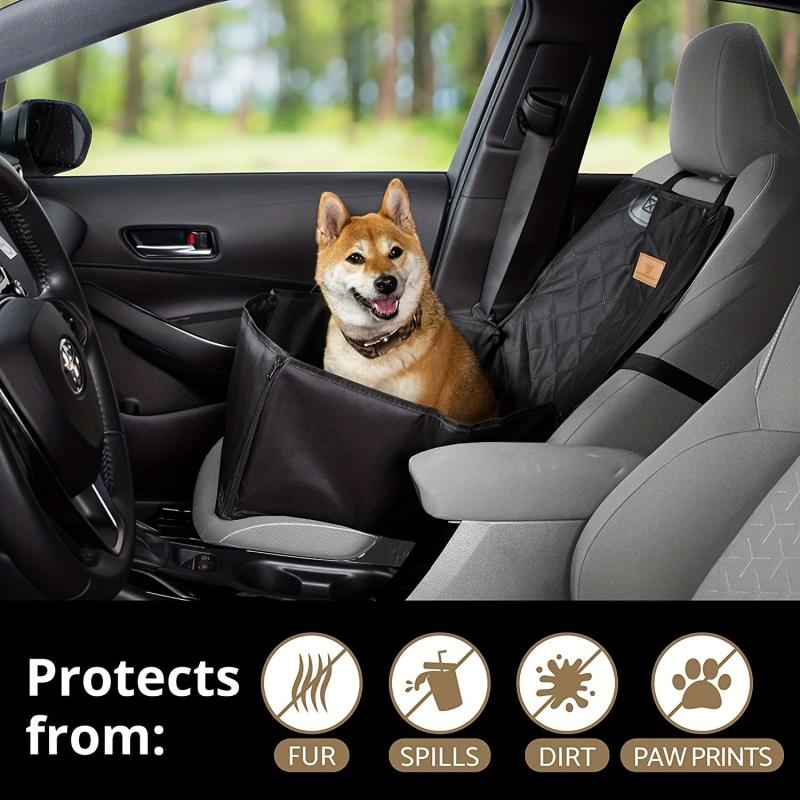 Waterproof Dog Car Seat Cover Protects Seats from Pet Hair Scratches and Dirt