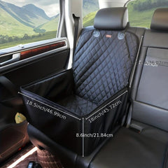 Waterproof Dog Car Seat Cover Protects Seats from Pet Hair Scratches and Dirt