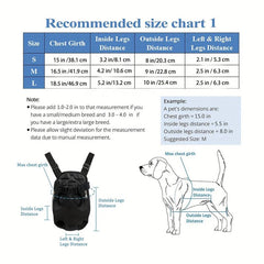 Adjustable Pet Dog Front Carrier Backpack for Small and Medium Dogs and Cats