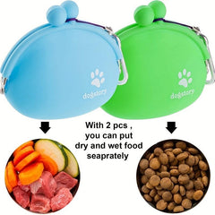 Small Silicone Dog Treat Pouch - Outdoor Waterproof Training Bag