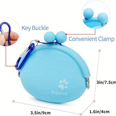 Small Silicone Dog Treat Pouch - Outdoor Waterproof Training Bag