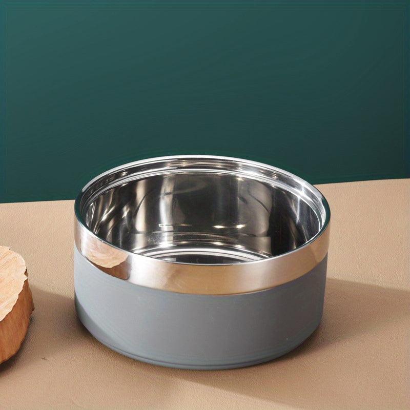 Double Layer Stainless Steel Pet Bowl Anti Slip & Anti Drop