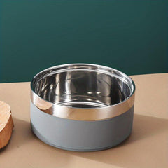 Double Layer Stainless Steel Pet Bowl Anti Slip & Anti Drop