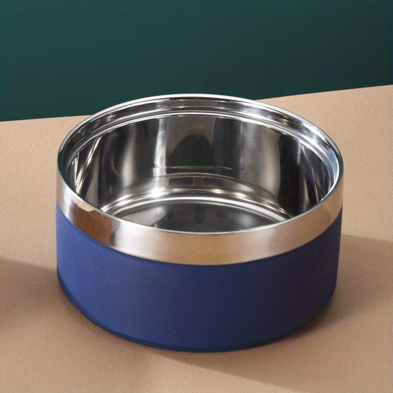 Double Layer Stainless Steel Pet Bowl Anti Slip & Anti Drop