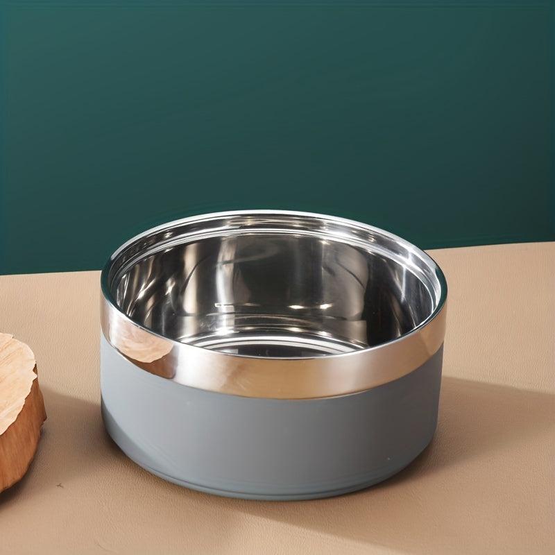 Double Layer Stainless Steel Pet Bowl Anti Slip & Anti Drop