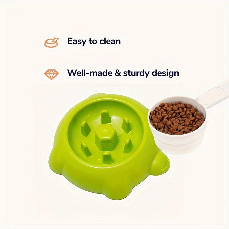 Slow Feeding Cat Bowl Non-Slip Anti-Choking Cat Puzzle Food Bowl