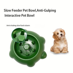 Slow Feeding Cat Bowl Non-Slip Anti-Choking Cat Puzzle Food Bowl