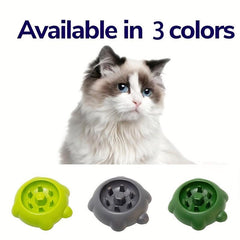 Slow Feeding Cat Bowl Non-Slip Anti-Choking Cat Puzzle Food Bowl