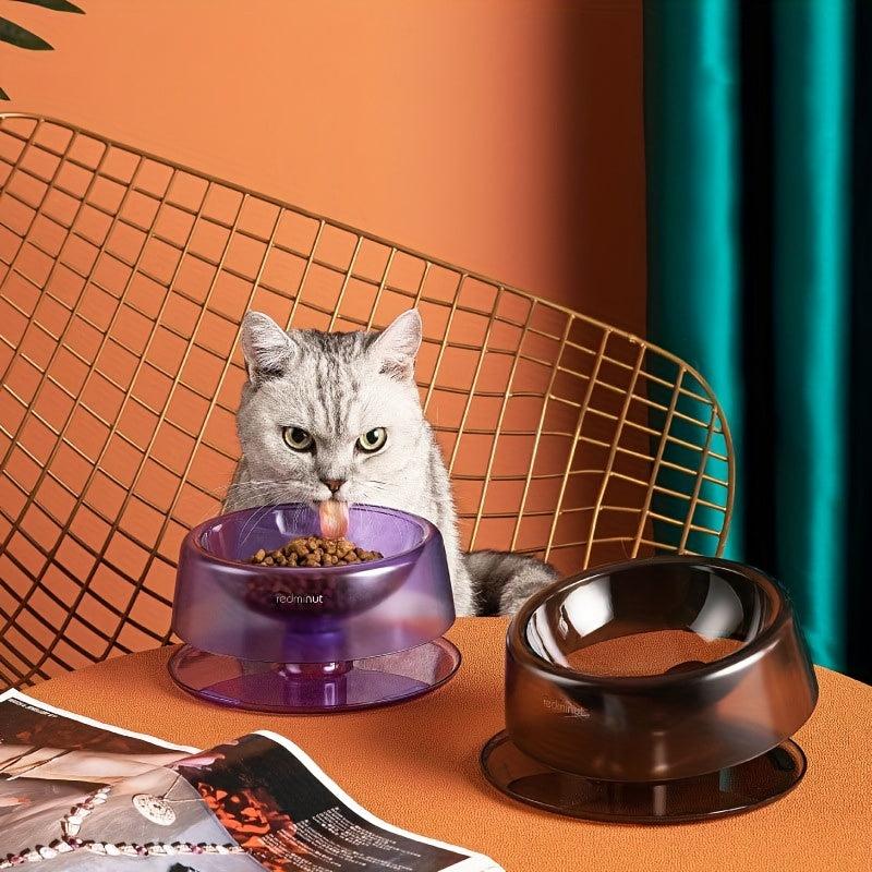 Adjustable Elevated Cat Feeder Bowl for Spine Protection