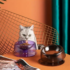 Adjustable Elevated Cat Feeder Bowl for Spine Protection