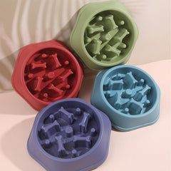 Pet Slow Feeder Bowl for Controlled Eating Speed