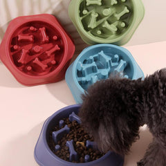 Pet Slow Feeder Bowl for Controlled Eating Speed