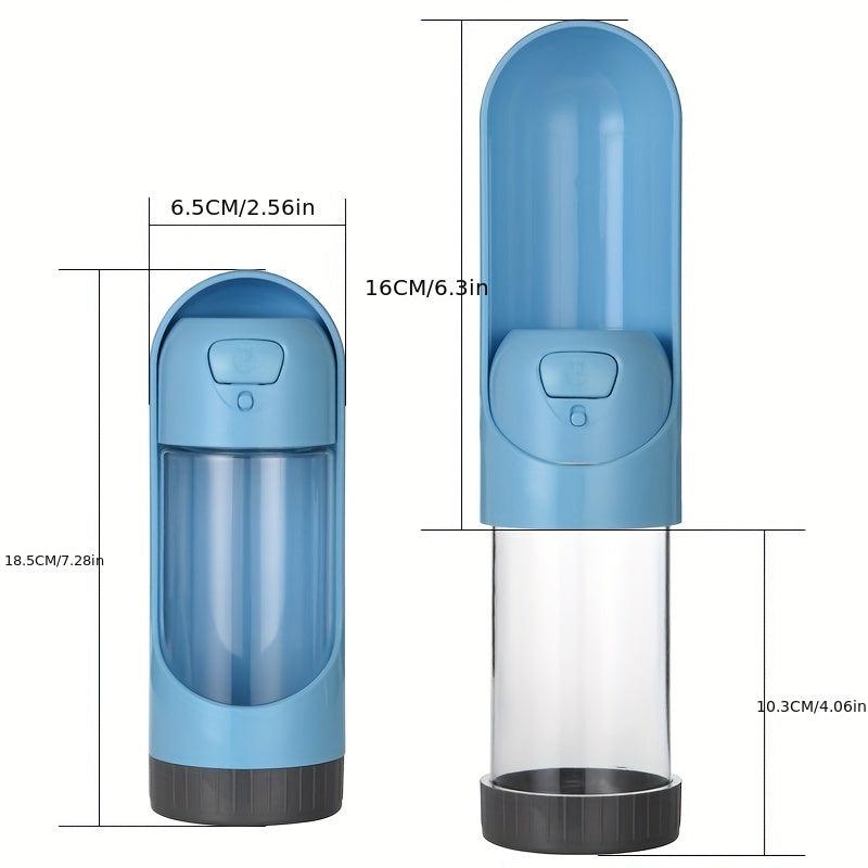 Portable Dog Water Bottle with Food Container Combo