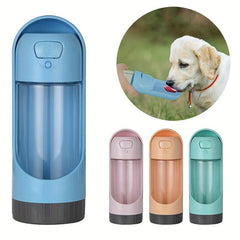 Portable Dog Water Bottle with Food Container Combo