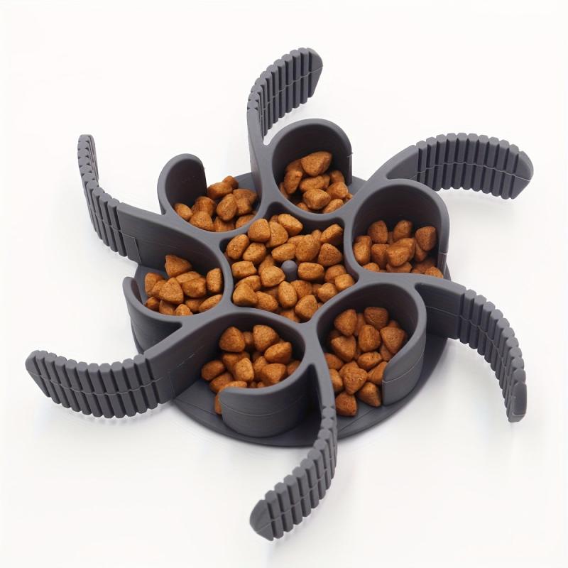 Slow Feeder Dog Bowl Insert Soft Silicone Cuttable Dog Food Bowl Insert