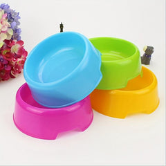 3pcs Plastic Dog Food Water Bowl Pet Feeding Supplies