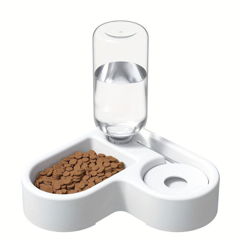 Automatic Cat Water Dispenser Feeder Bowl 2 In 1 Anti Overturning Bowl