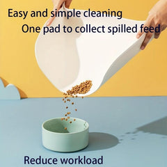 Leather Pet Food Mat Non Slip Waterproof Easy to Clean