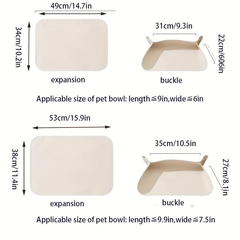 Leather Pet Food Mat Non Slip Waterproof Easy to Clean