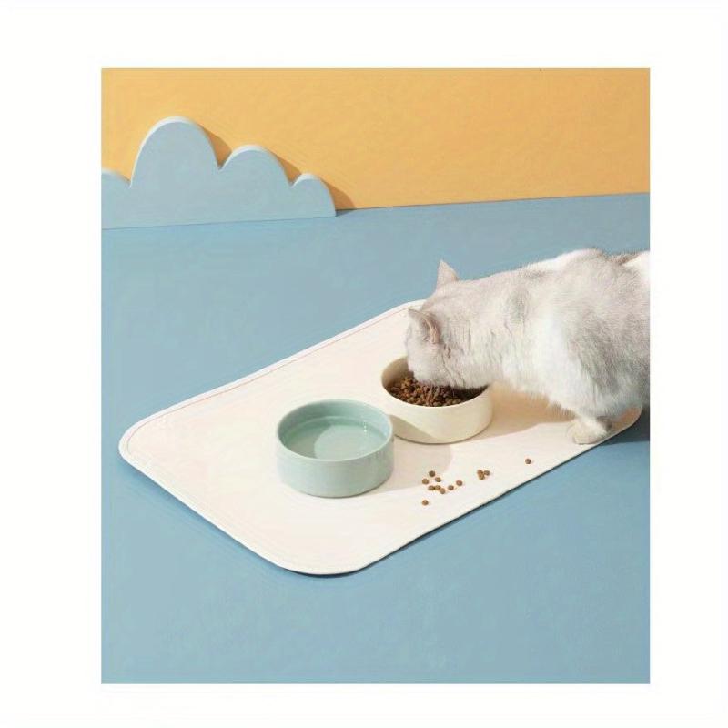 Leather Pet Food Mat Non Slip Waterproof Easy to Clean