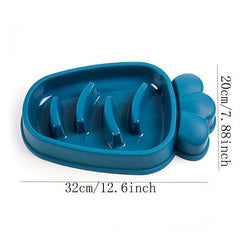 Random Carrot Slow Feeder Dog Bowl Anti Choking Dog Food Water Bowl