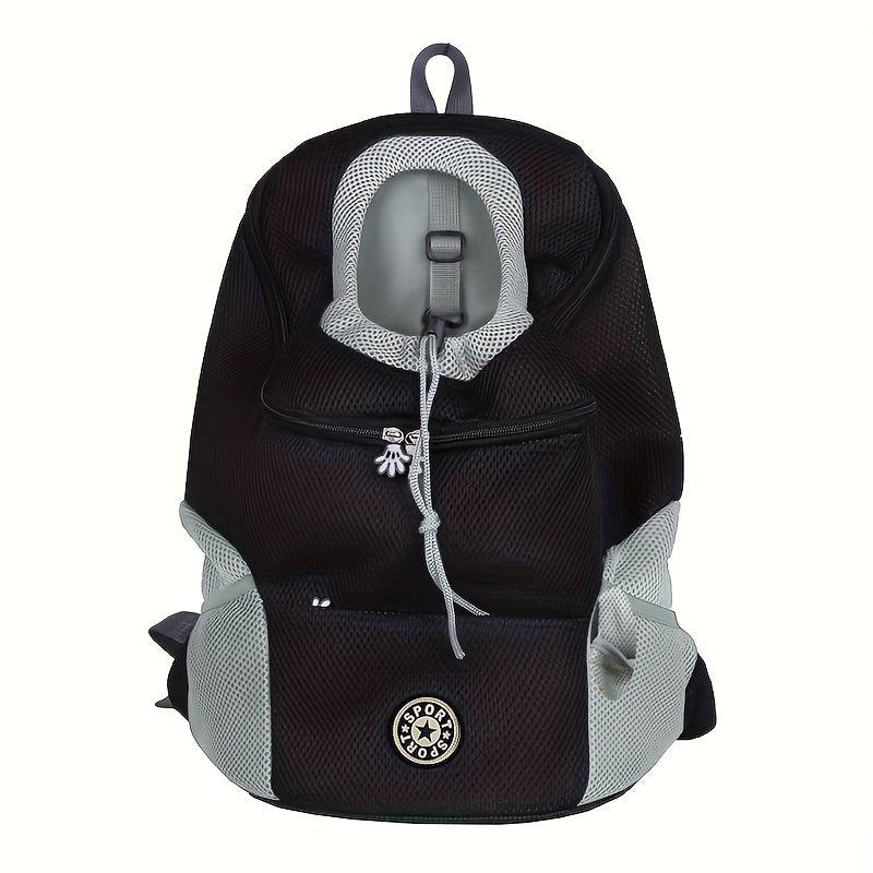 Breathable Mesh Dog Carrier Backpack Outdoor Travel Bag
