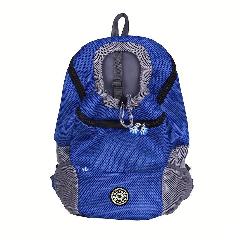 Breathable Mesh Dog Carrier Backpack Outdoor Travel Bag