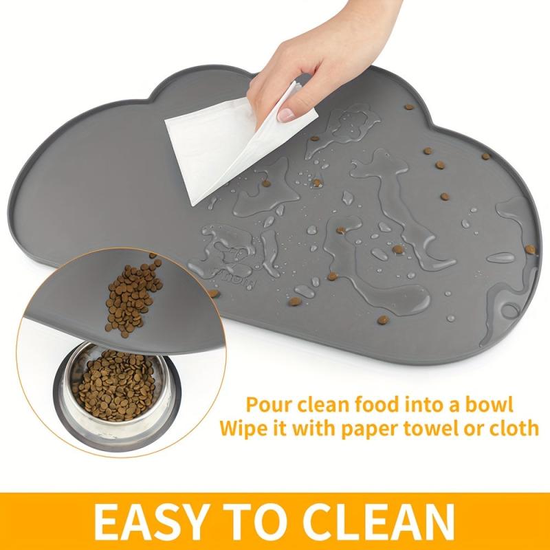 Cloud Shaped Silicone Dog Feeding Mat Non-Slip Pet Placemat