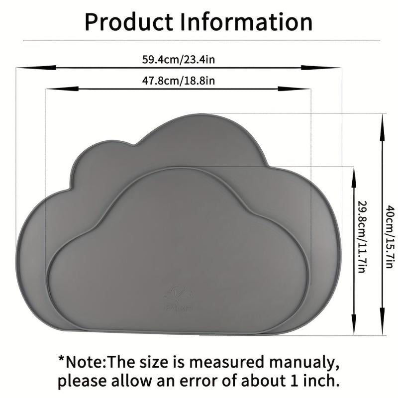 Cloud Shaped Silicone Dog Feeding Mat Non-Slip Pet Placemat