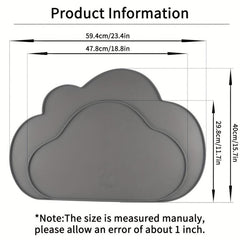 Cloud Shaped Silicone Dog Feeding Mat Non-Slip Pet Placemat