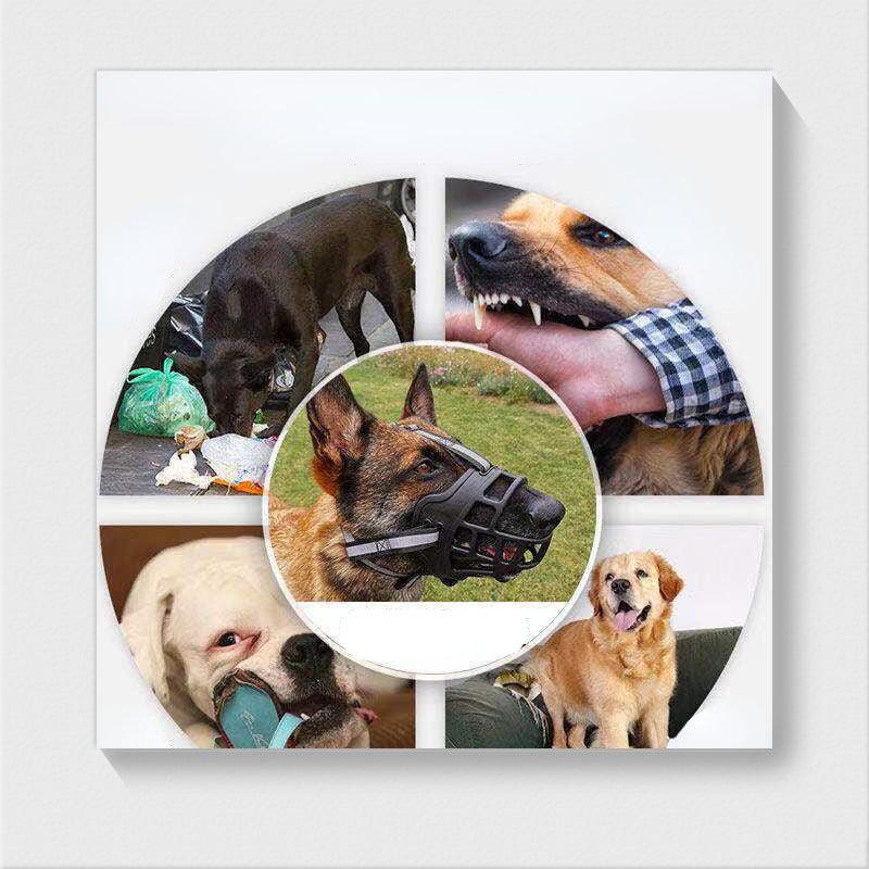 Adjustable Breathable Dog Muzzle for Biting Chewing Barking Training